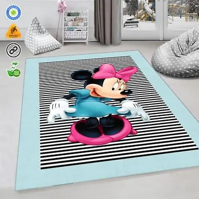 Mickey Mouse Carpet Minnie Mouse Carpet Cute Carpet Kids Room Decor Baby Roo • $38.99