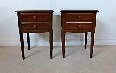 Pair Ethan Allen Nightstands Two Drawer End Tables 15-5306 • $999