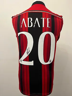 Signed IGNAZIO ABATE Retro Shirt - AC Milan - EXACT PROOF/COA • £144.99
