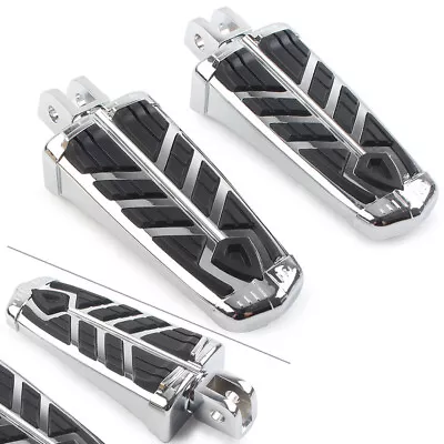 Motorcycle Footrests Footpegs For Honda CBR900RR Interceptor VFR800 Chrome • $58.97