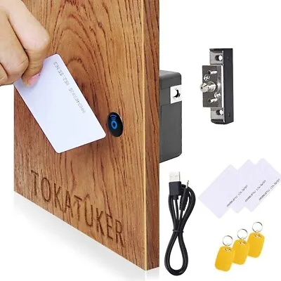 Invisible Electronic Cabinet Lock Hidden NFC Lock DIY RFID Lock Latch With US... • $20.19