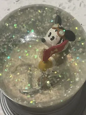 Disney Shops Mickey Mouse Adventurer WDW Parks Water Snow Globe Boxed • $15.10