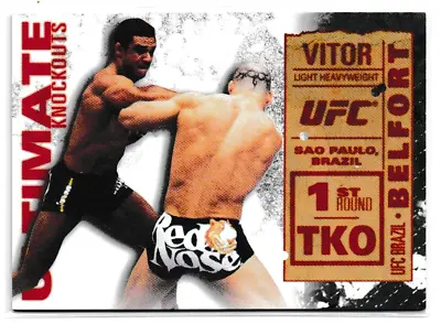 Vitor Belfort 2013 Topps UFC Knockout Ultimate Knockouts Insert Card # UKO24 • $5
