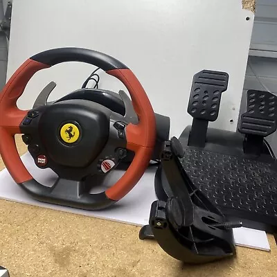 Thrustmaster Ferrari 458 Spider Racing Steering Wheel Pedals Xbox One And X/S LN • $70