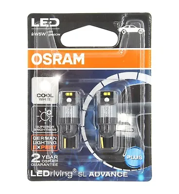 Osram LED COOL WHITE 2980CW W5W T10 12V1W W21 X 95d License Plate Lamp Bulb • $14.99