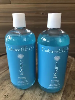 £39.69 • Buy (2) Crabtree & Evelyn LA SOURCE Refreshing Body Wash Shower Gel 16.9 Oz