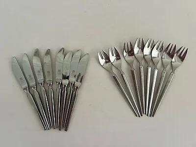 16 Solingen Wirths Rostfrei Knives And Forks Vintage Stainless Cutlery MCM • $54.38