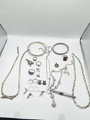 Job Lot Of Mainly Sterling Silver Jewellery Inc Magnus Maximus & Charles Horner • £0.99