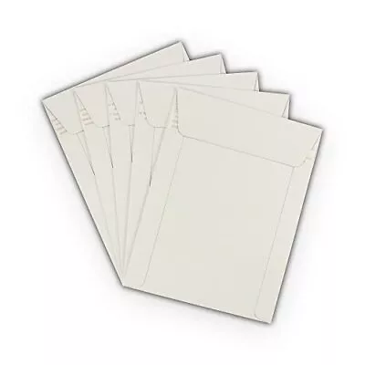 100 6 X 8 CD/DVD Photo Mailers Keep Flats White Cardboard Self Seal Envelopes... • $30.41