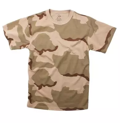 Tri Color Desert Camo Rothco 8767 Mens  Army Tshirt Camo T-shirt Sizes S To 3x  • $12.99