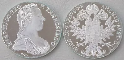 Austria/Austria Maria Theresia Thaler 1780 Silver / Ag P1866 Pp • $44.80