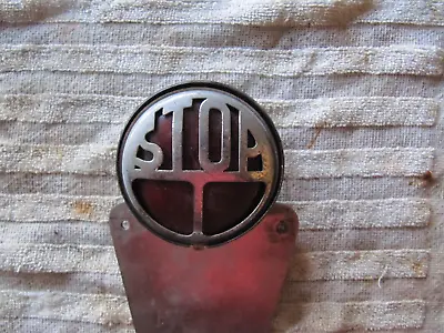 Vintage Indian/Harley Stop Light. W/Lisc Plate Bracket. Buy It Now/ Good Offer • $225