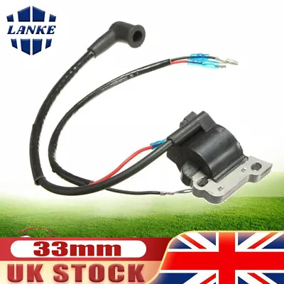 Brush Cutter Ignition Coil 33mm For 4 Stroke 139 Engine Strimmer And Lawnmowers • £10.85