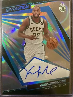 $200 • Buy Khris Middleton 2021-22 Panini Revolution Infinite Autograph 15/25 AG-KHM
