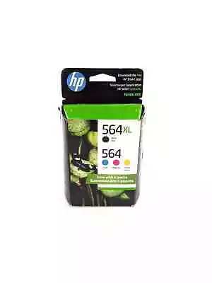 Genuine OEM HP 564XL Black 564 Tri-Color Original Ink Cartridges • $10