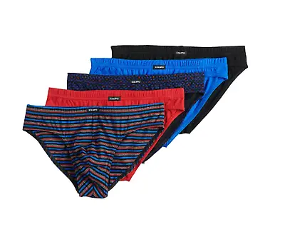 Men's Equipo 5-Pack Bikini Briefs (Red-Black) No Fly Premium Cotton Underwear • $24.99