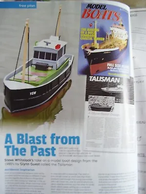 Original Model Boat Plans Talisman Inshore Fishing Boat 2018 Blast From The Past • $12.62