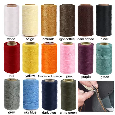 284yards 0.8mm Waxed Thread String Cord For Leather Stitching Diy Leatherware 1 • $7.20