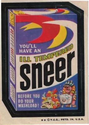 1974 Topps Original  Wacky Packages 6th Sneer • $2