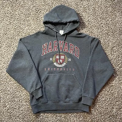 Vintage Harvard Hoodie Sweatshirt Size M Gray Pullover - Pre-Owned • $24.99