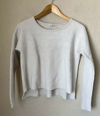 Helmut Lang Ivory Wool Blend Boxy Sweater • $60