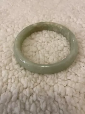 Authentic Jade Bangle Bracelet Vintage Light Green • $28