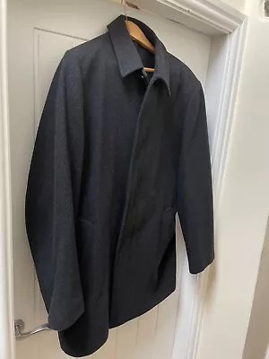 Men’s KARL JACKSON Coat - Crombie Style - Wool & CASHMERE Button Up Extra Large • £19.99