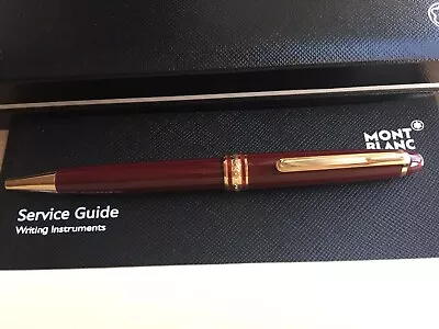 Montblanc Meisterstuck Burgundy 164R Red Classique Gold Trim Ballpoint Pen • $55