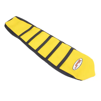 Motorcycle Seat Cover Rubber Gripper For RM85 2002-2017 Dirt Pit Bike Yellow • $31.40