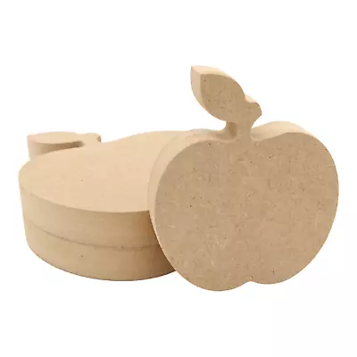 Apple 18mm Thick MDF Craft Shape 100mm - 200mm Wooden Freestanding Blank • £3.25