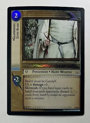 LOTR TCG ROTK Return Of The King GLAMDRING ELVEN BLADE 7R39 Foil Unplayed • $39.99