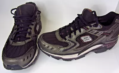 Skechers Shape Ups  Mens Size US 9  SN 52060 Brown Black Gray - Used • $25.45