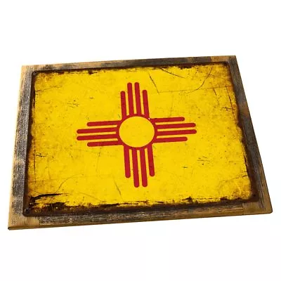 New Mexico State Flag Metal Sign; Wall Decor For Home And Office • $109.99