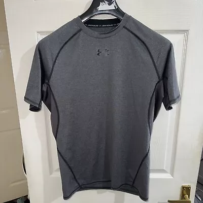 Under Armour Compression Shirt XL Dark Gray Stretch Modern Fit Men XL • £15