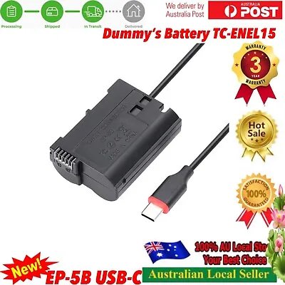 EN-EL15 Dummy Battery EP-5B USB-C Power Adapter DC Coupler For Nikon D500 D600 • $23.60