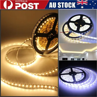 5M 3528 300LED SMD LED Strip Lights Waterproof AU Power Supply Cool /Warm White • $9.19