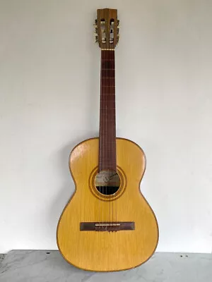 Vintage GIANNINI Tranquillo Acoustic Classical Guitar Model No. 6/A BRAZIL 1969 • $195