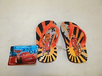 Cars Disney Flip Flops Sandals Boys Todder Size 5/6 Pixar Lightning McQueen NWT • $11.99