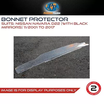 Protective Plastics Bonnet Protector Nissan Navara 11/2001-Onwards Black Mirrors • $116.99
