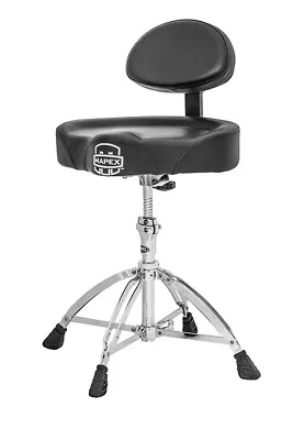 Mapex T775 Saddle Top Drum Throne With Back Rest And 4 Double-Braced Legs • $190