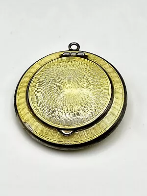 £249.99 • Buy 1922 Austrian Glasow Import Solid Silver & Guilloche Enamel Rouge Compact R&Co