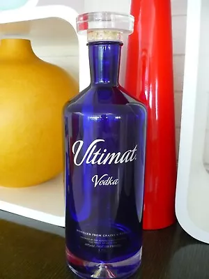 Ultimat Vodka Huge & Massive  Glass Bottle Dummy/display 14 1/2   Cobalt Blue • $99.99