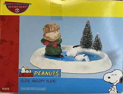 Department 56 PEANUTS • Slide Snoopy Slide! • Ceramic Display 800078 SEALED • $54.99