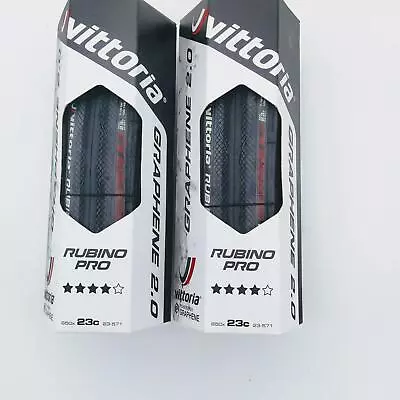 Vittoria Rubino Pro IV Graphene 2 Folding Road Bike Tire 650x23c 150 TPI 1 Pair • $86.90