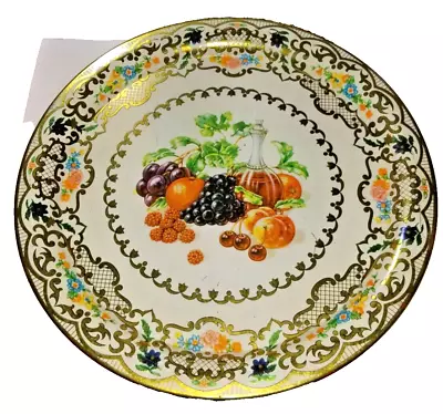 Vintage 1970's Daher Decorated Ware  Fruits & Wine  Tray #825  Made In England • $6