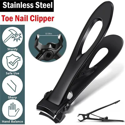 Professional Extra Large Toe Nail Clippers For Thick Nails Heavy Duty Stainless • $8.06