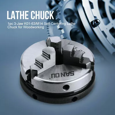 Mini 3 Jaw K01-63 2.5  63mm M14 Reversable Self-Centering Jaws Lathe Chuck HighQ • $99.15