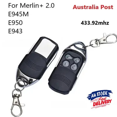 For Merlin+ 2.0 E945M E950 E943 Garage Gate Door Remote Control 433.92mhz AUS • $19.99