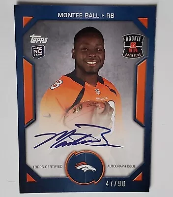 MONTEE BALL 2013 TOPPS Football Rookie Card #RPA-MBA NFLPA Premier RC AUTO 47/90 • $7.99