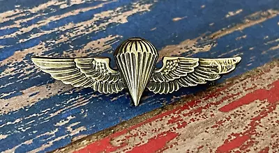 WWII AMICO Sterling +1/20 10k USMC Paratrooper Jump/Rigger Mini Wings ParaMarine • $449.99